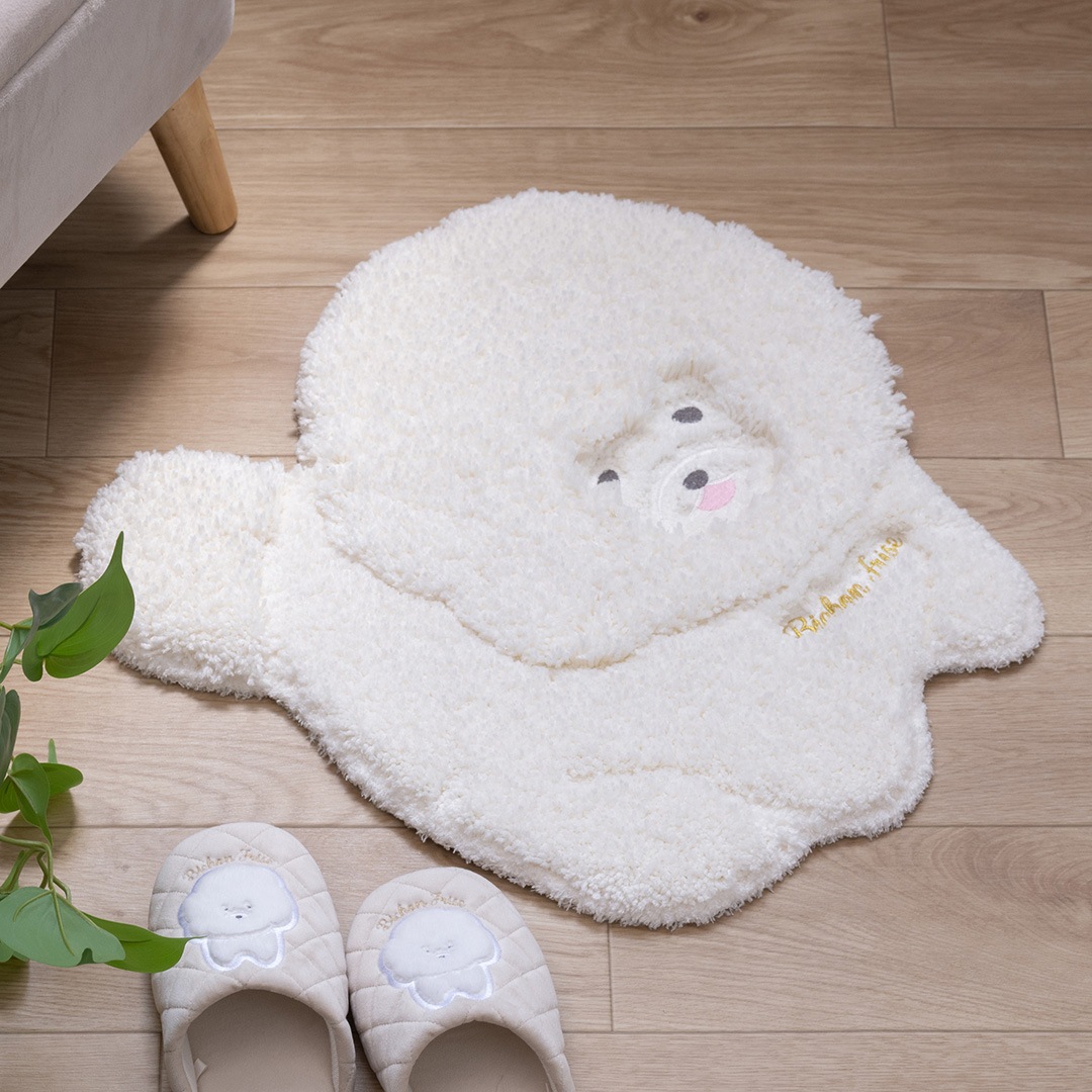 SDS クラウドビション アクセントマット 約48×50cm ホワイト