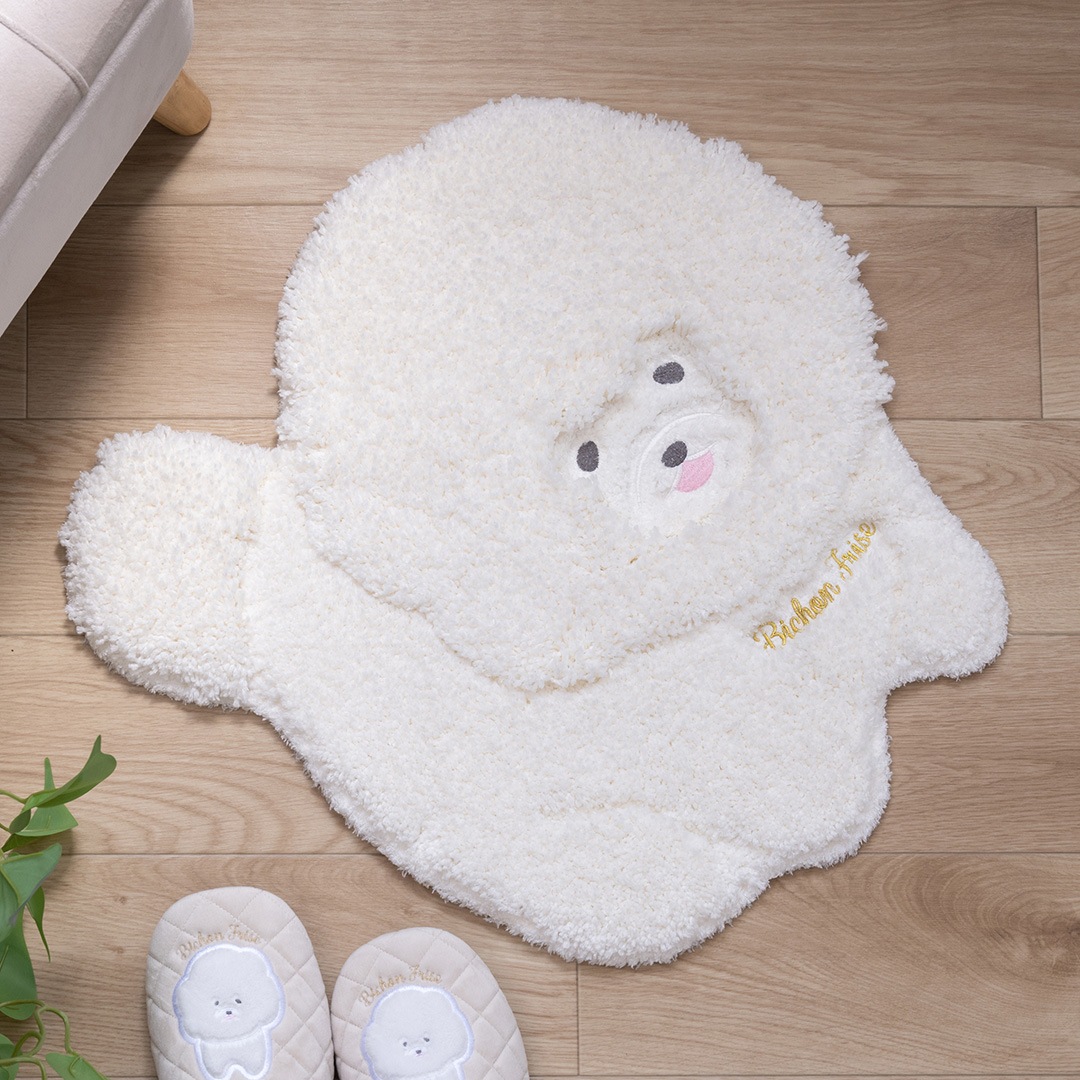 SDS クラウドビション アクセントマット 約48×50cm ホワイト