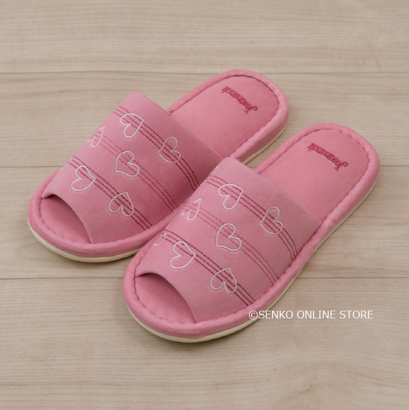 【スリッパ】フリーサイズ イエロー/ピンク Jocomomola（ホコモモラ） コラソン3 