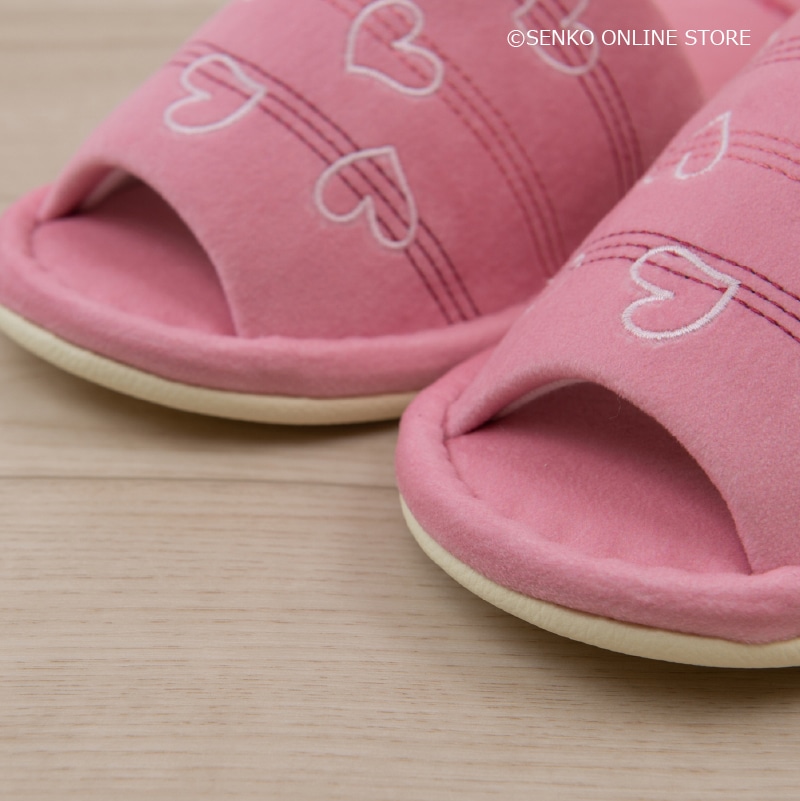 【スリッパ】フリーサイズ イエロー/ピンク Jocomomola（ホコモモラ） コラソン3 