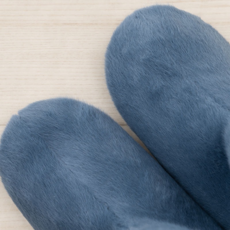 シビラ アバホ スリッパ 約22～24cm ブルー/ベージュ/レッド