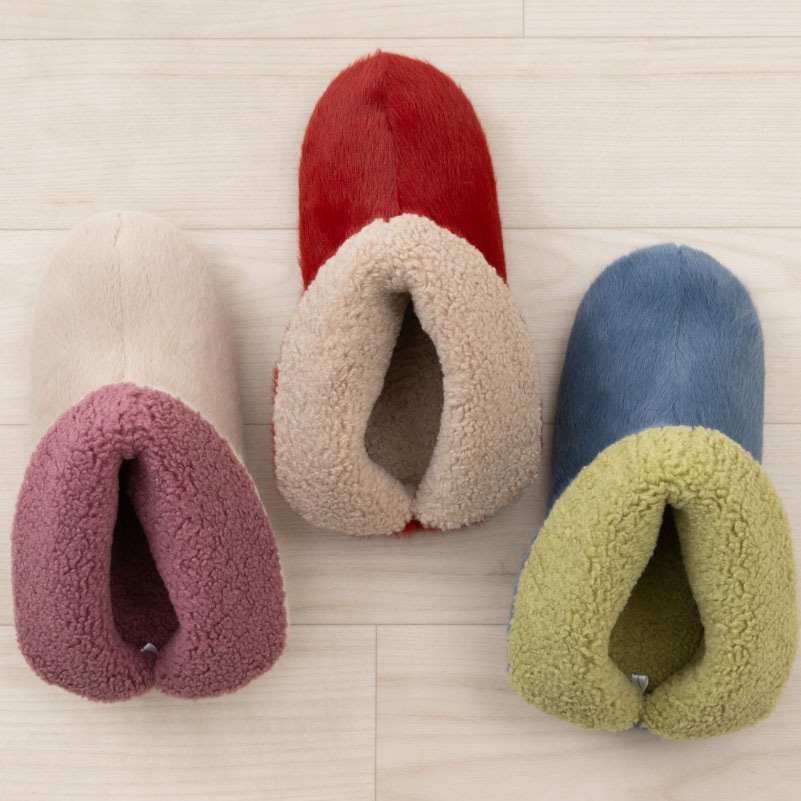 ★シビラ アバホ スリッパ 約22～24cm ブルー/ベージュ/レッド