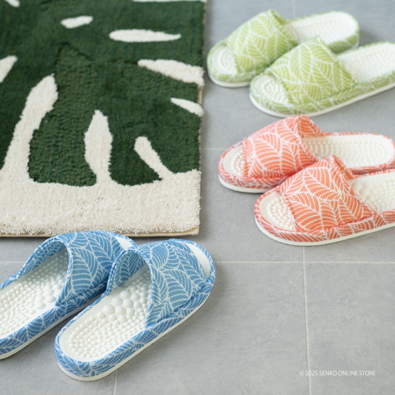 SDS ヘルスリーフヴェイン スリッパ Mサイズ（約22～24cm） ブルー