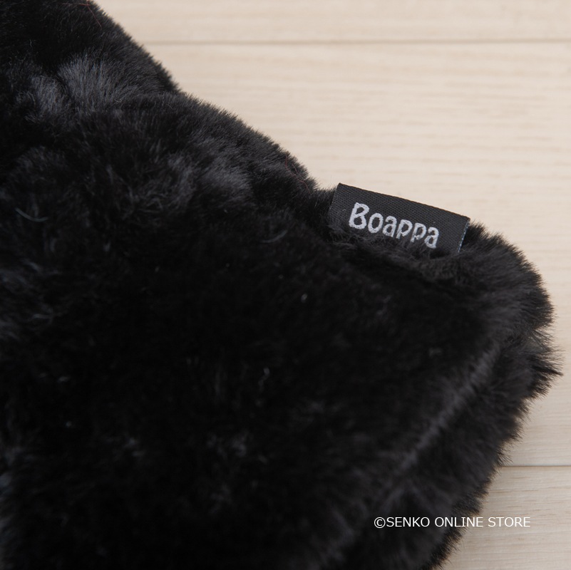 ★SDS Boappa(ボアッパ) ハンドウォーマー&レッグウォーマー 2点セット ブラック/ワインレッド