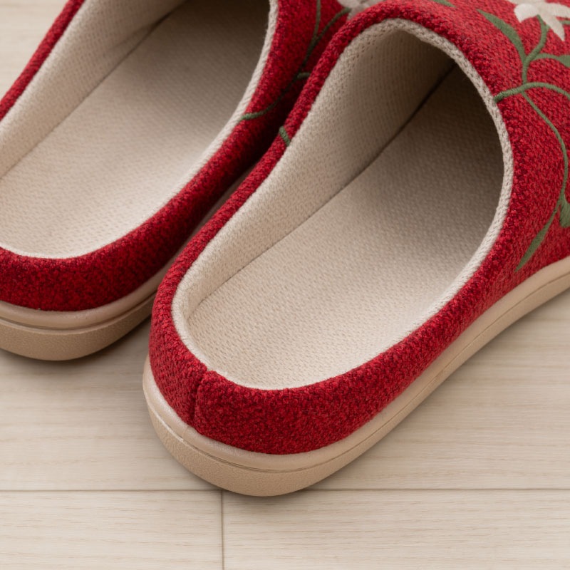 シビラ フロレリア スリッパ 適応サイズ：Mサイズ（約22.5～23.5cm）/Lサイズ（約23.5～24.5cm） ブルー/ベージュ/グリーン/レッド