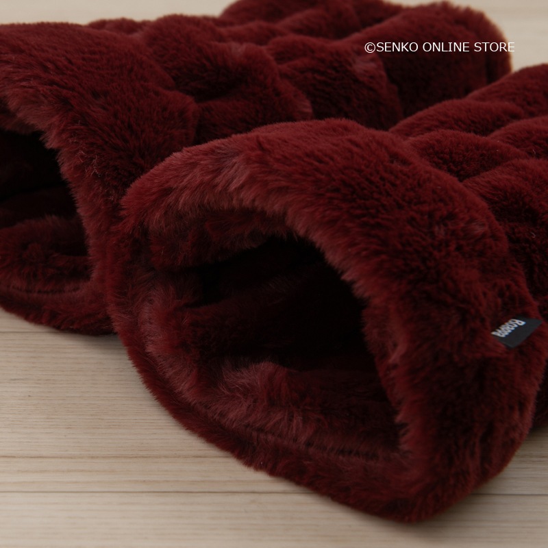 ★SDS Boappa（ボアッパ） レッグウォーマー 2点セット ブラック/ワインレッド