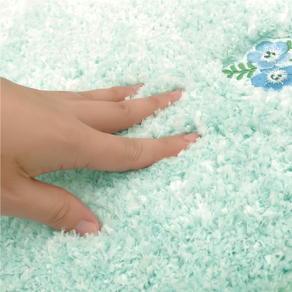 SDS yorisou スイートネモフィラ トイレマット 約60×60cm ブルー