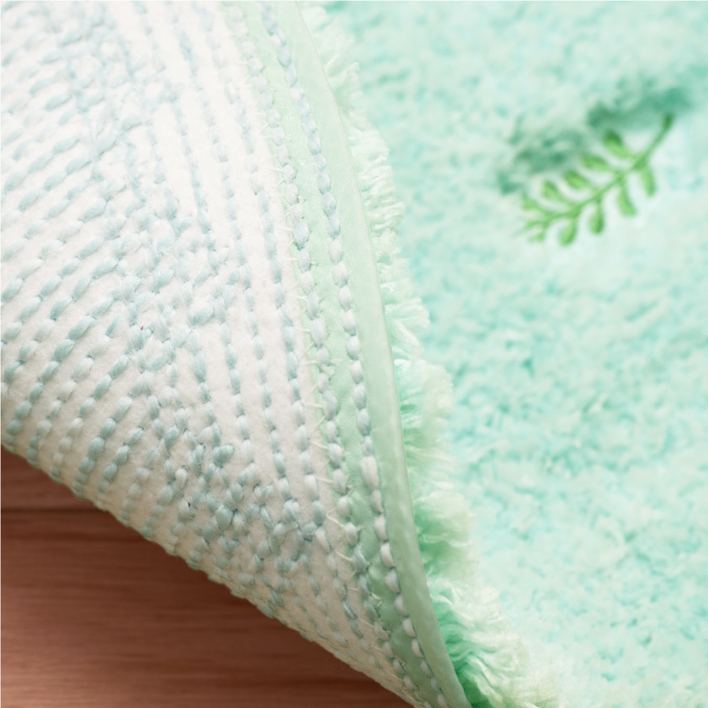 SDS yorisou スイートネモフィラ ロングトイレマット 約80×60cm ブルー