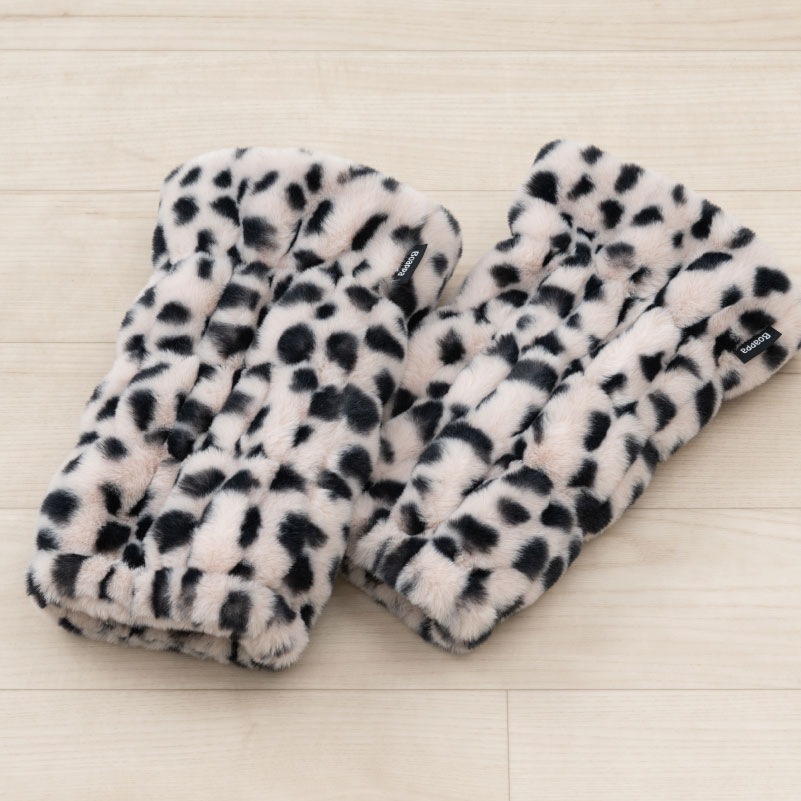 SDS Boappa（ボアッパ） アニマルレッグウォーマー 最大幅:約21cm・長さ:約32cm アニマルベージュ/アニマルキャメル