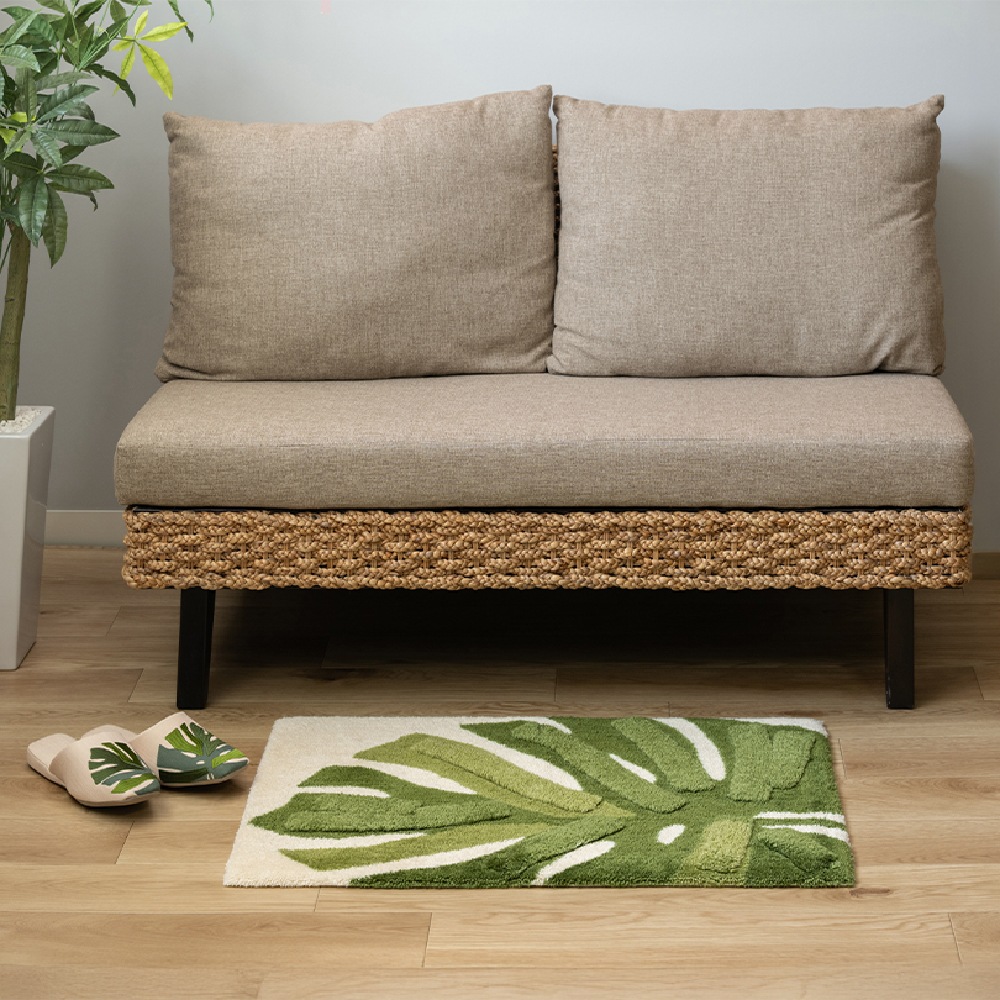 M+home レフティ インテリアマット 約50×75cm グリーン | ブランド,M+