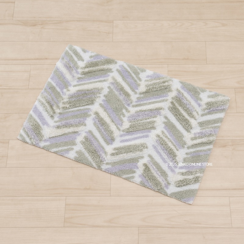 M+home カランロート インテリアマット 約50×75cm ベージュ