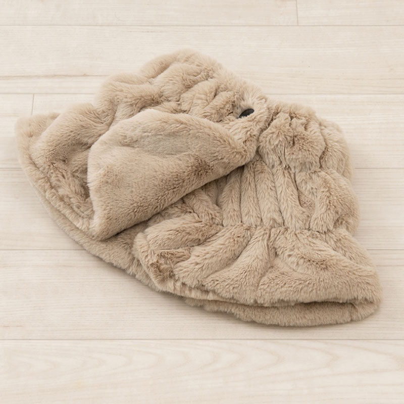 SDS Boappa(ボアッパ) ケープ 着丈:約28cm・裾幅:約55cm ベージュ/ブラウン