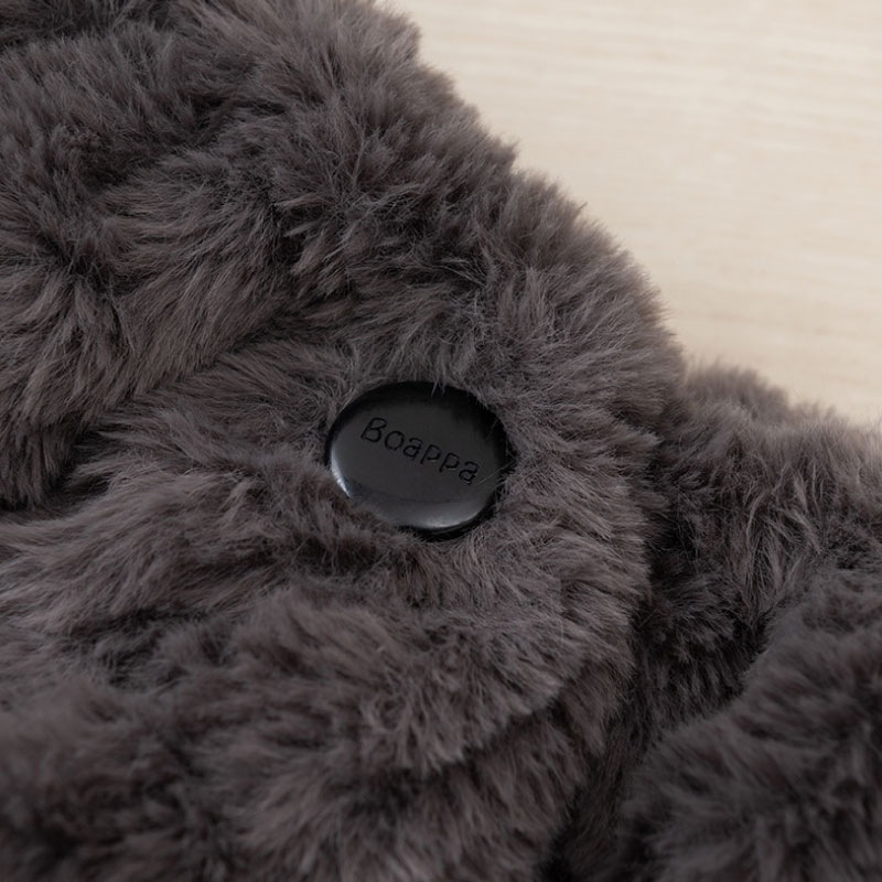 SDS Boappa(ボアッパ) ケープ 着丈:約28cm・裾幅:約55cm ベージュ/ブラウン