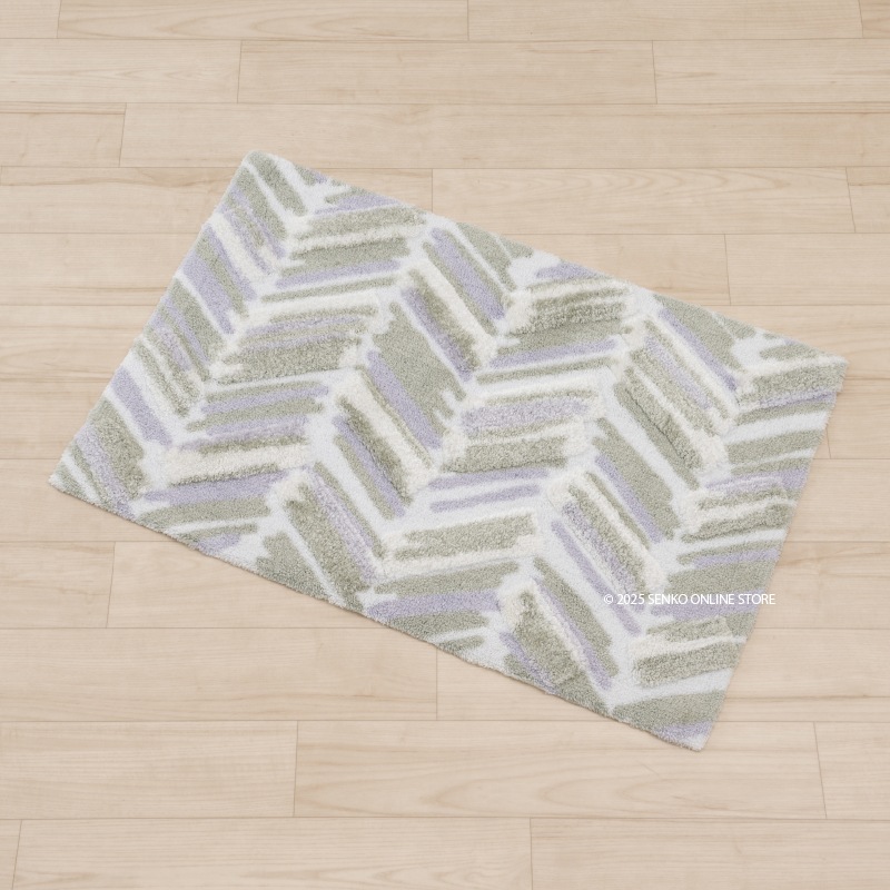 M+home カランロート インテリアマット 約60×90cm ベージュ