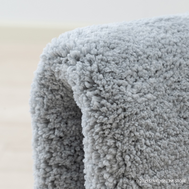 ★B.B.collection クッショニー3 トイレマット 約40×50cm グレー/アイボリー/ピンク