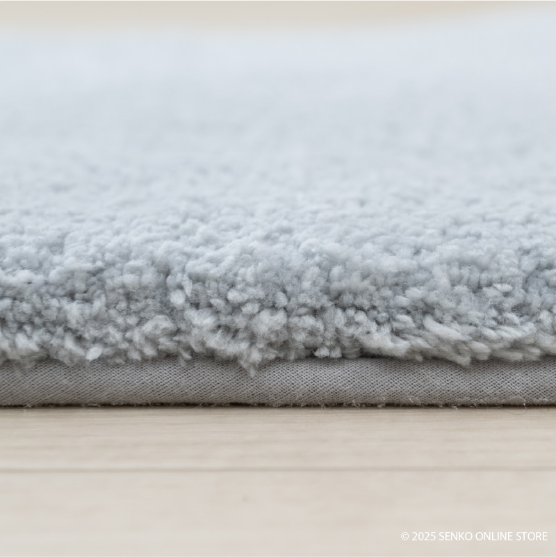 ★B.B.collection クッショニー3 トイレマット 約40×50cm グレー/アイボリー/ピンク