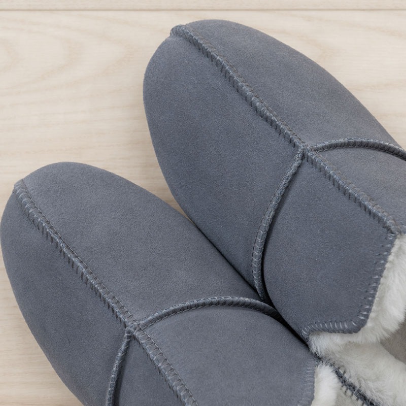 M+home アデレード3 スリッパ S（約23～24.5cm）/M（約24.5～26cm）/L（約26～27.5cm） グレー