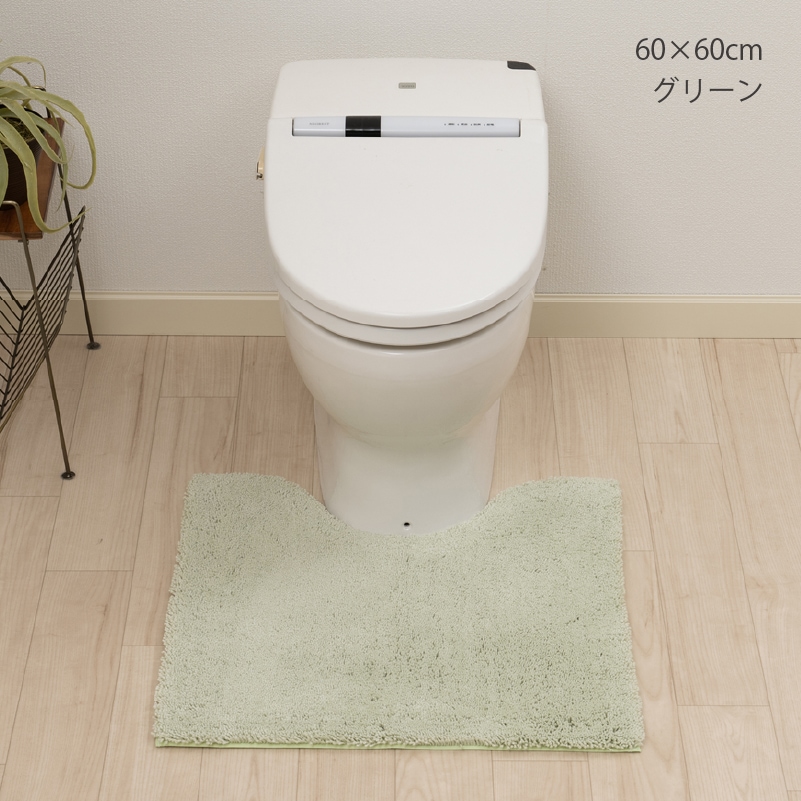 SDS 実はすごいトイレマット 約60×60cm ホワイト/ベージュ/グリーン