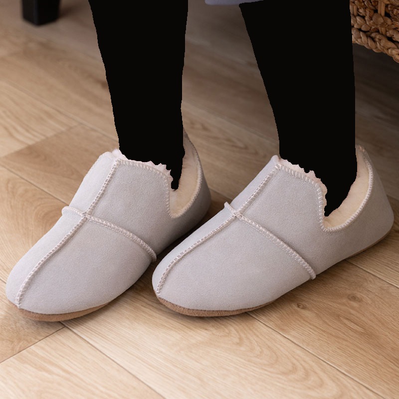 M+home アデレード3 スリッパ S(約23~24.5cm)/M(約24.5~26cm)/L(約26~27.5cm) ライトグレー