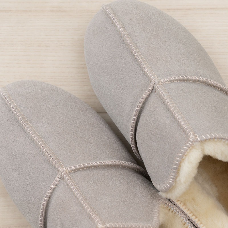 M+home アデレード3 スリッパ S(約23~24.5cm)/M(約24.5~26cm)/L(約26~27.5cm) ライトグレー