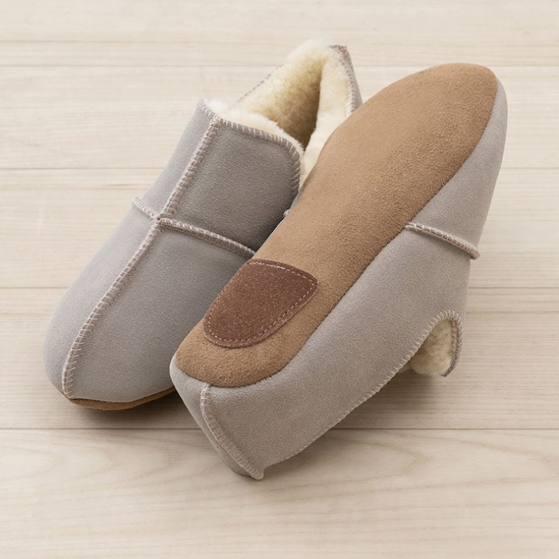 M+home アデレード3 スリッパ S(約23~24.5cm)/M(約24.5~26cm)/L(約26~27.5cm) ライトグレー