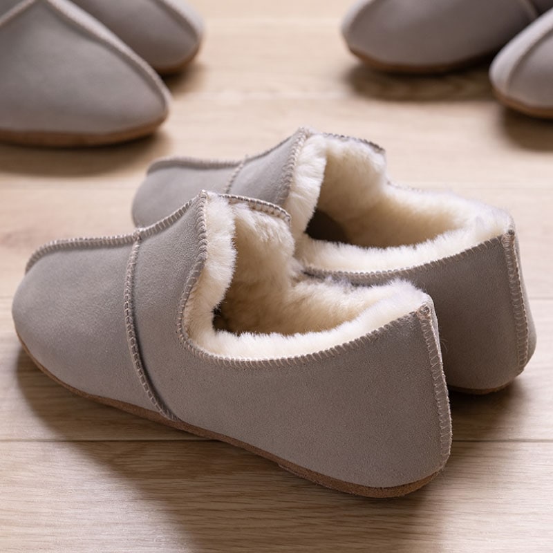 M+home アデレード3 スリッパ S(約23~24.5cm)/M(約24.5~26cm)/L(約26~27.5cm) ライトグレー