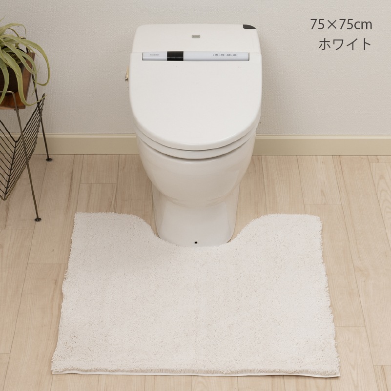 SDS 実はすごいトイレマット 約75×75cm ホワイト/ベージュ/グリーン