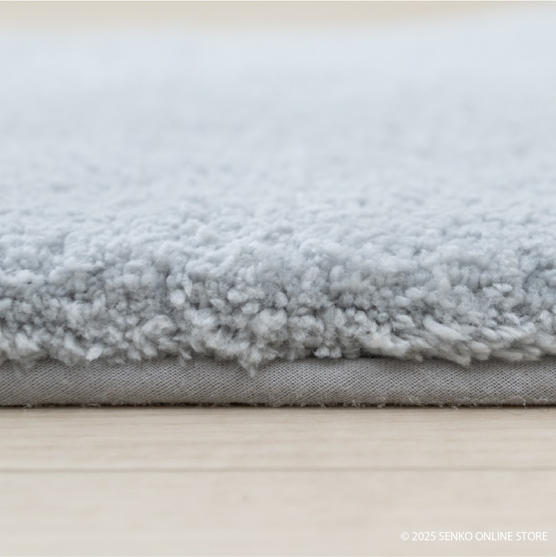 B.B.collection クッショニー3 トイレマット 約60×60cm グレー/アイボリー/ピンク