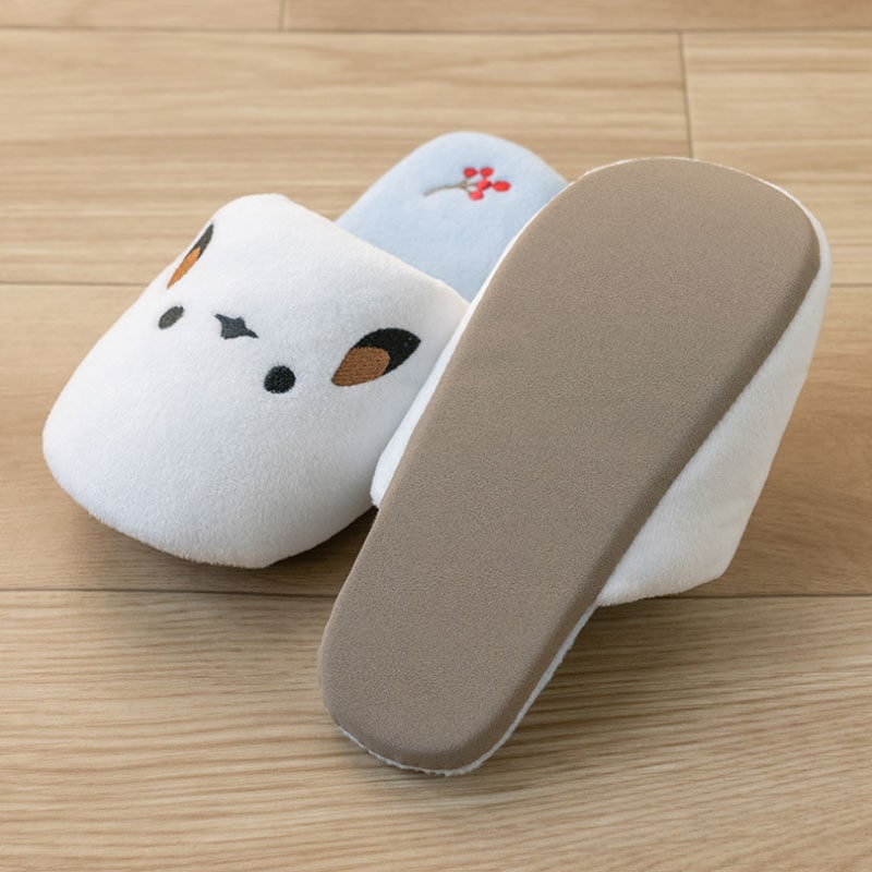 SDS チビシマエナガちゃん 子供用スリッパ 約16～18cm ブルー