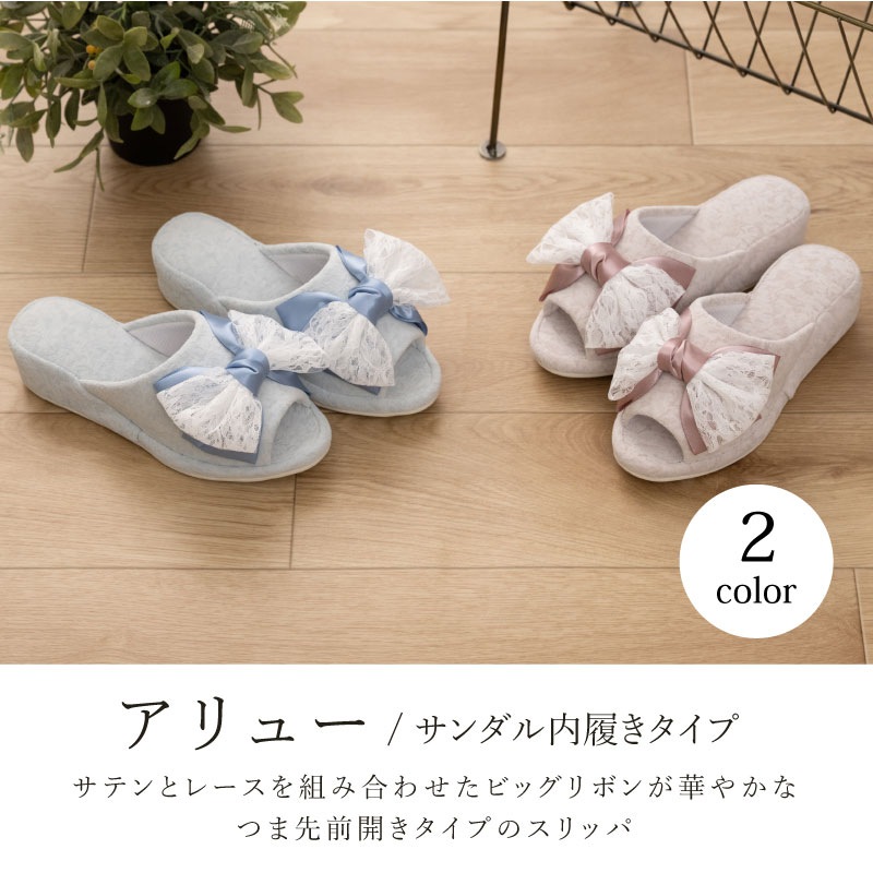 ★ニーナス・メゾン アリュー サンダル内履きタイプ 適応サイズ:(M)約22.5~23.5cm ブルー/ピンク