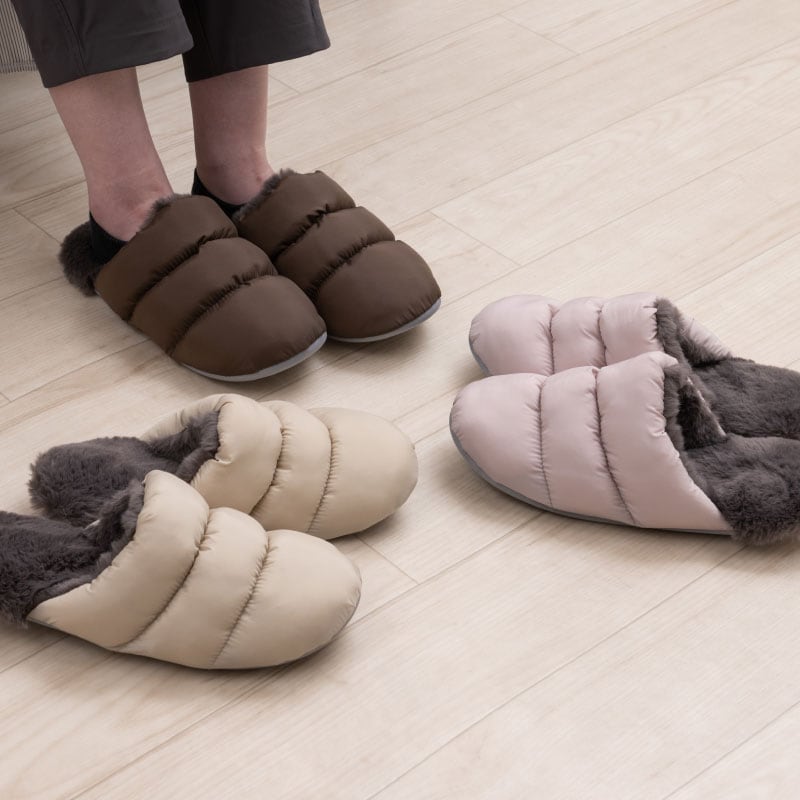 ☆SDS タフタボアスリッパ スリッパ Mサイズ:約22～24cm ベージュ