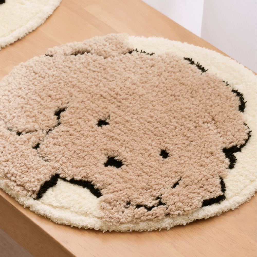 ペットプラスホーム ワンタイム チェアマット 直径約35cm トイプードル/シバイヌ/ダックスフント/シュナウザー
