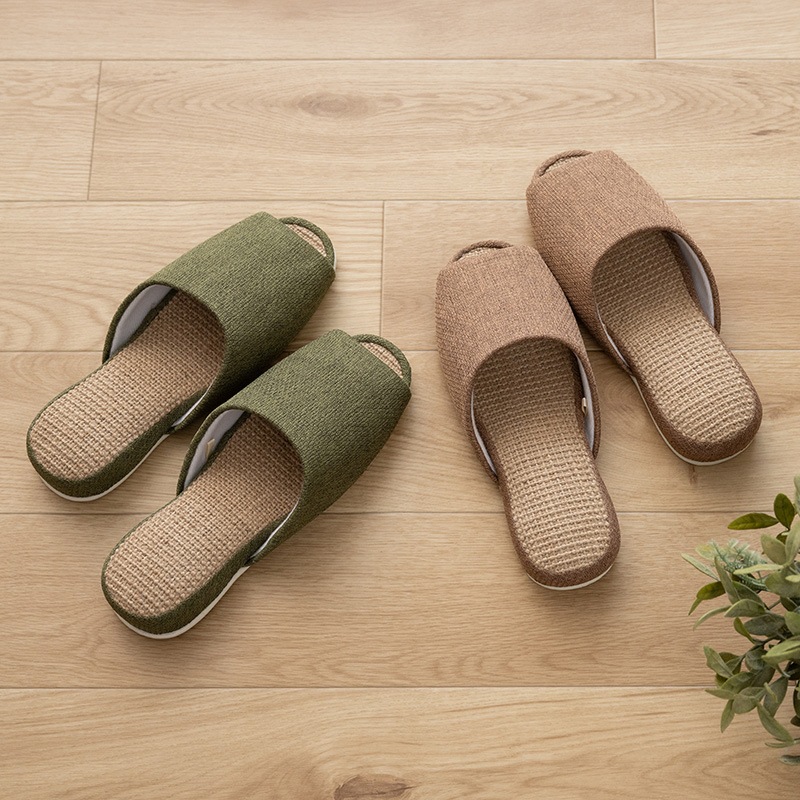 SDS ラフ スリッパ 適応サイズ:（L）約25～26.5cm ブラウン/グリーン