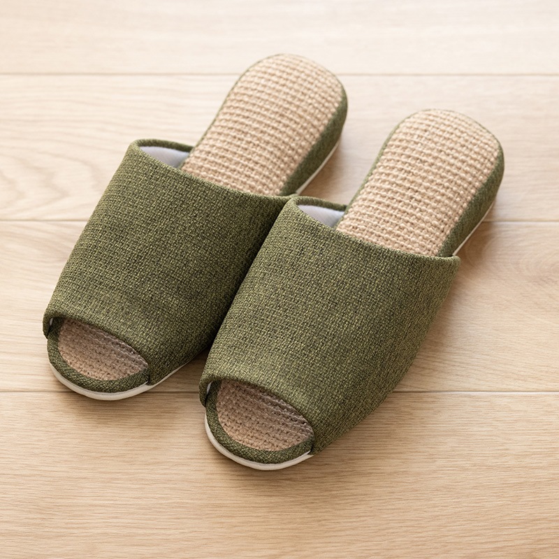 SDS ラフ スリッパ 適応サイズ:（L）約25～26.5cm ブラウン/グリーン