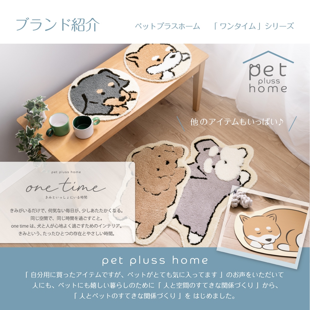 ペットプラスホーム 珪藻土入りやわらかワンドライマット 約30×45cm