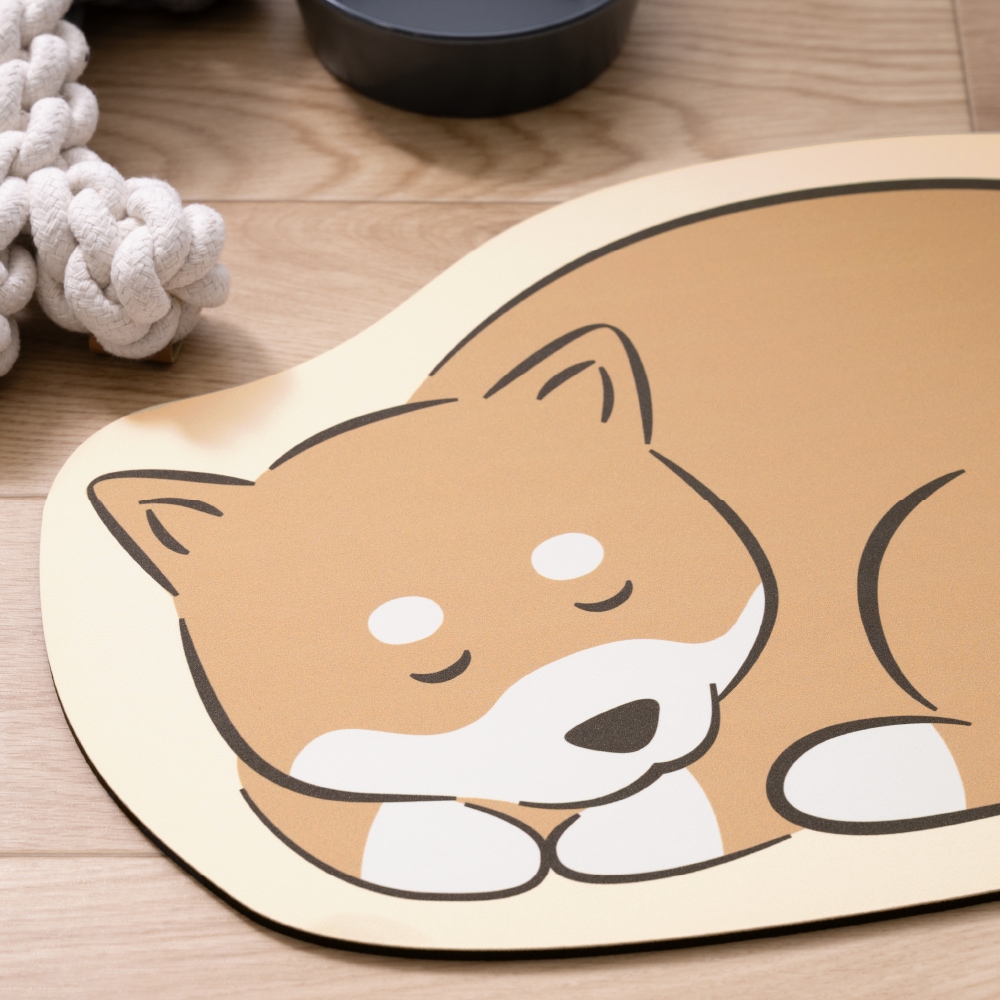 ペットプラスホーム ワンタイム 珪藻土入りやわらかワンドライマット 約30×45cm トイプードル/シバイヌ/ダックスフント/シュナウザー