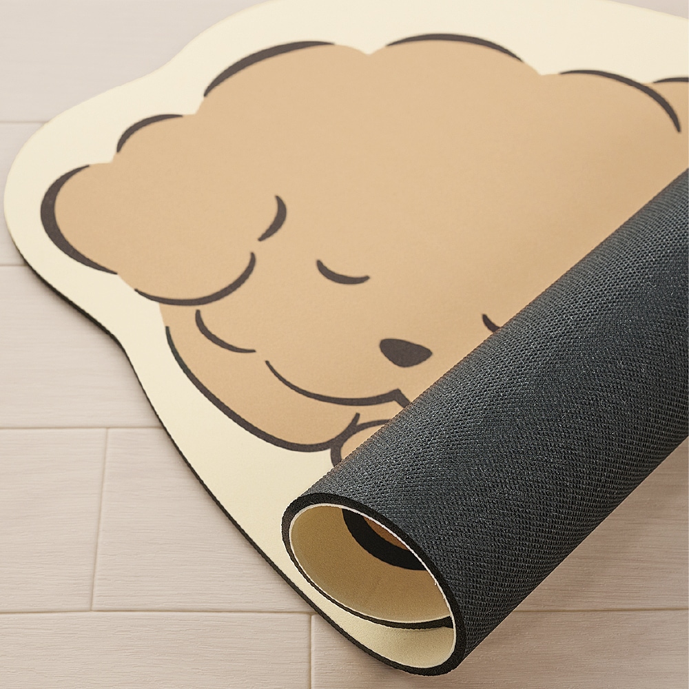 ペットプラスホーム ワンタイム 珪藻土入りやわらかワンドライマット 約30×45cm トイプードル/シバイヌ/ダックスフント/シュナウザー
