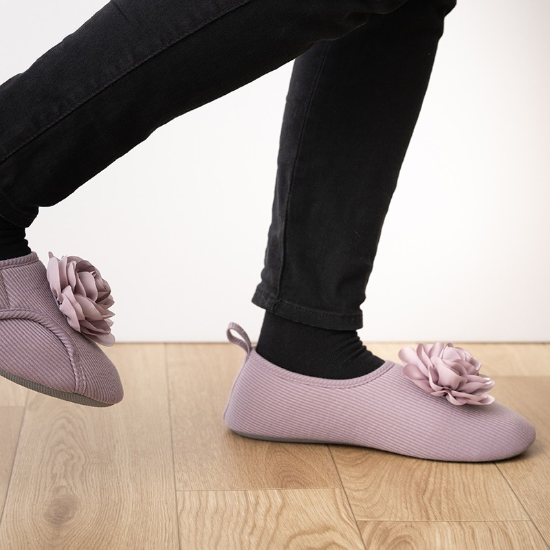 SDS ブルーム スリッパ 適応サイズ:（M）約22.5～24cm グリーン/ライトパープル/パープル/レッド/イエロー