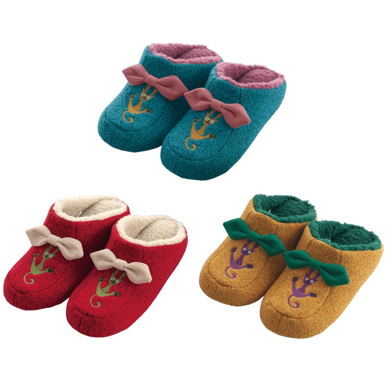 ★ホコモモラ スリッパ フラン 適応サイズ:約22～24cm ブルー/レッド/イエロー