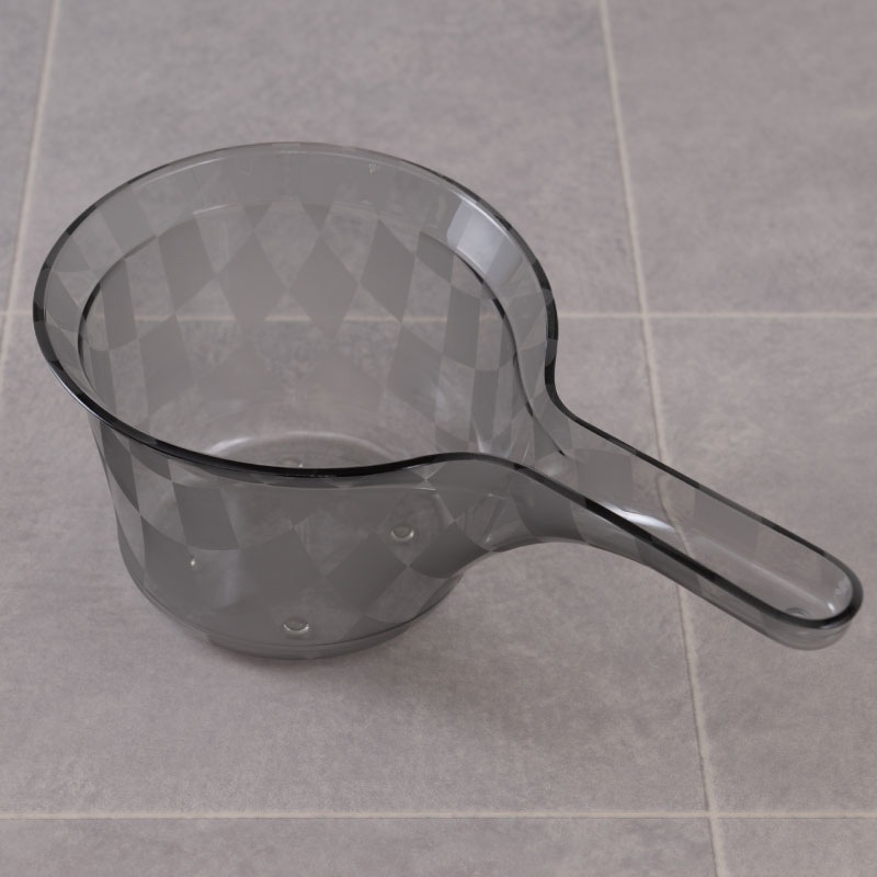 ★チェッカー 手桶 グレー ラッピング/のし対応不可