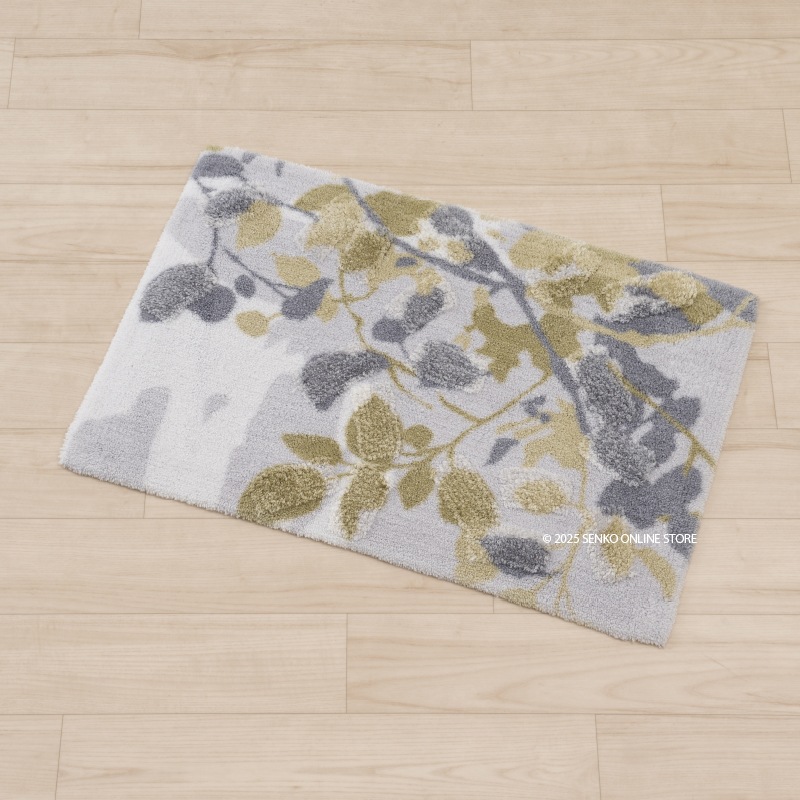 M+home プイスト インテリアマット 約50×75cm グリーン