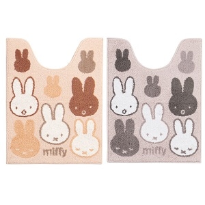 ☆【ロングトイレマット ミッフィー キャラ 子ども 人気】約80×60cm