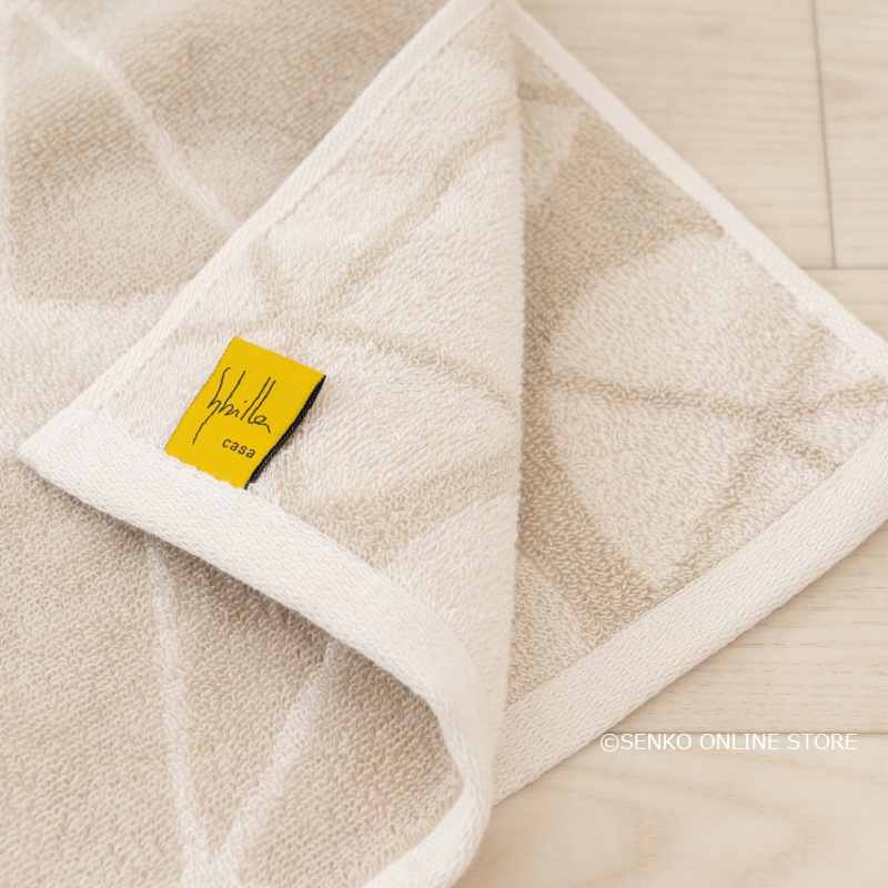 ☆シビラ ハンドタオル プレサ 約34×80cm ベージュ | ブランド,Sybilla