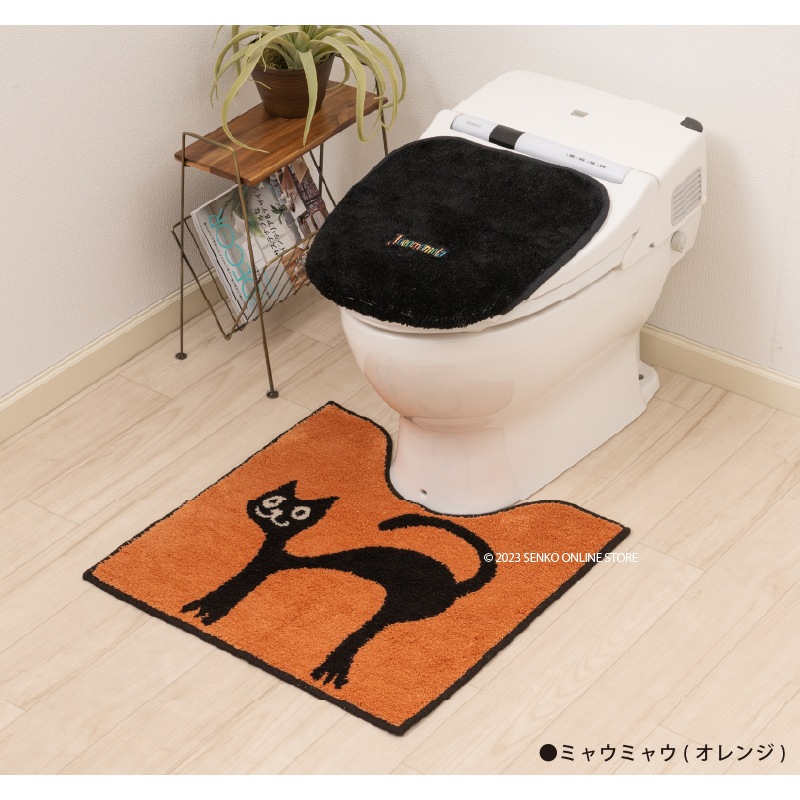 ☆ホコモモラ アニマル トイレ3点セット トイレマット+兼用