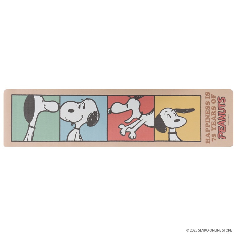 PEANUTS PVCキッチンマット オールスター/パストスヌーピー/カラー