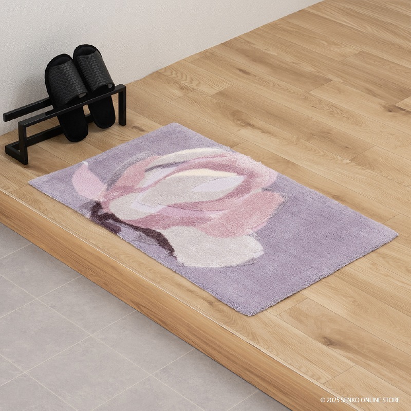 M+home マグノーリア インテリアマット 約60×90cm ピンク