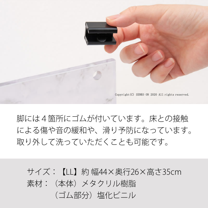 マーブルストーン バスチェア LL(高さ約35cm) グレー 単品 ラッピング