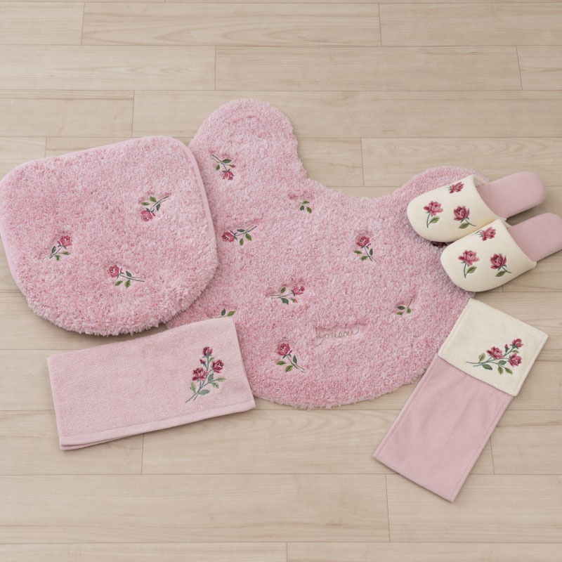 SDS yorisou スイートローズ トイレ5点セット トイレマット+兼用