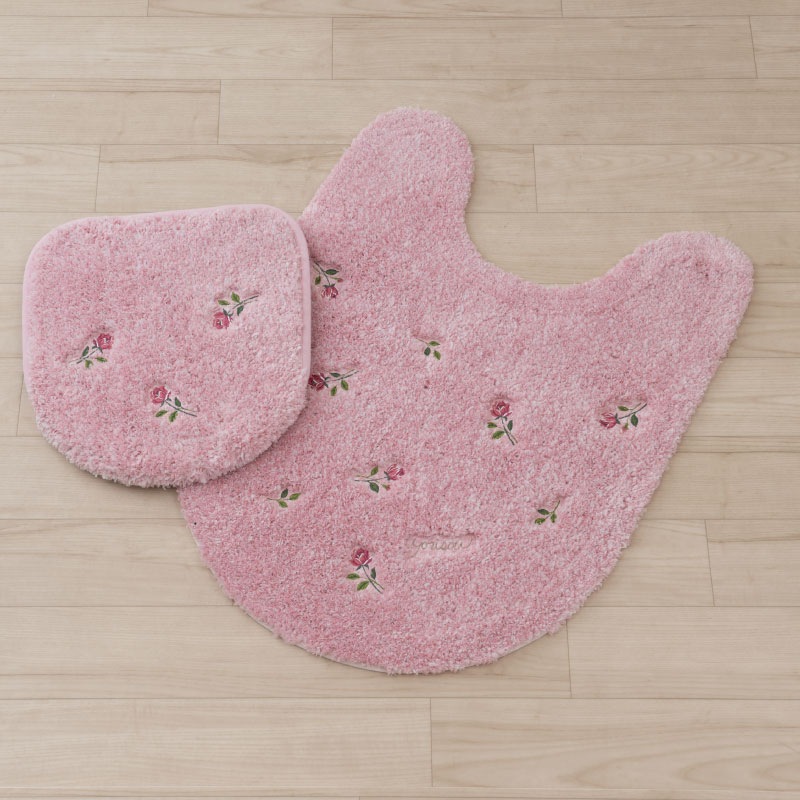 SDS yorisou スイートローズ トイレ2点セット ロングトイレマット+兼用