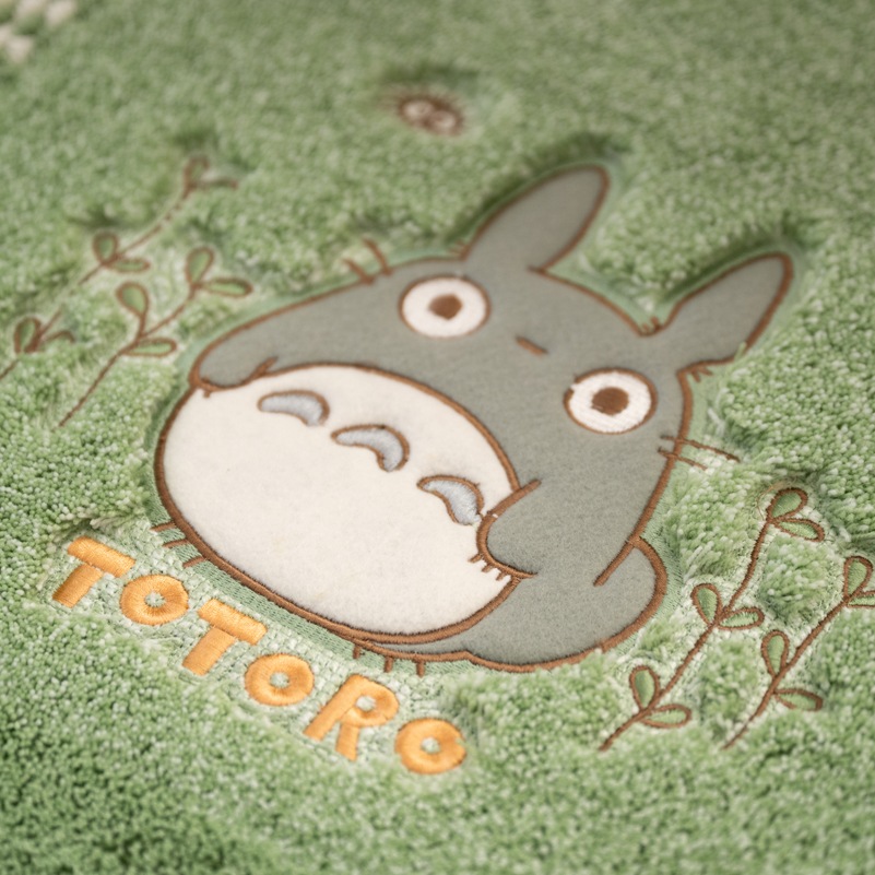 となりのトトロ 野の草 バスマット 約45×65cm グリーン/オレンジ